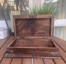 Handmade Boho Hippie Sun with Iron Accents Mango Wood Box - Paul lucianolaw