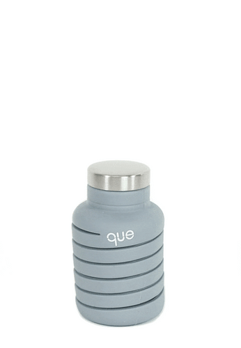 Stone Grey Silicone Collapsible Water Bottle - Paul lucianolaw