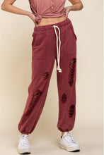 Vintage Inspired Slit and Distressed Relaxed Fit Jogger Pant - Paul lucianolaw