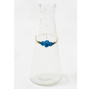 Eternity Knotted Bracelet in Blue - Paul lucianolaw