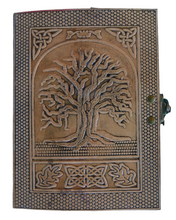 Vintage Inspired Celtic Tree Leather Journal With Cotton Pages - Paul lucianolaw